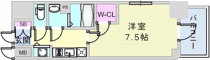 2階の間取り図