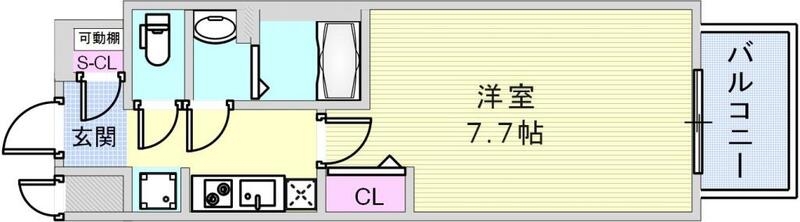 4階の間取り図