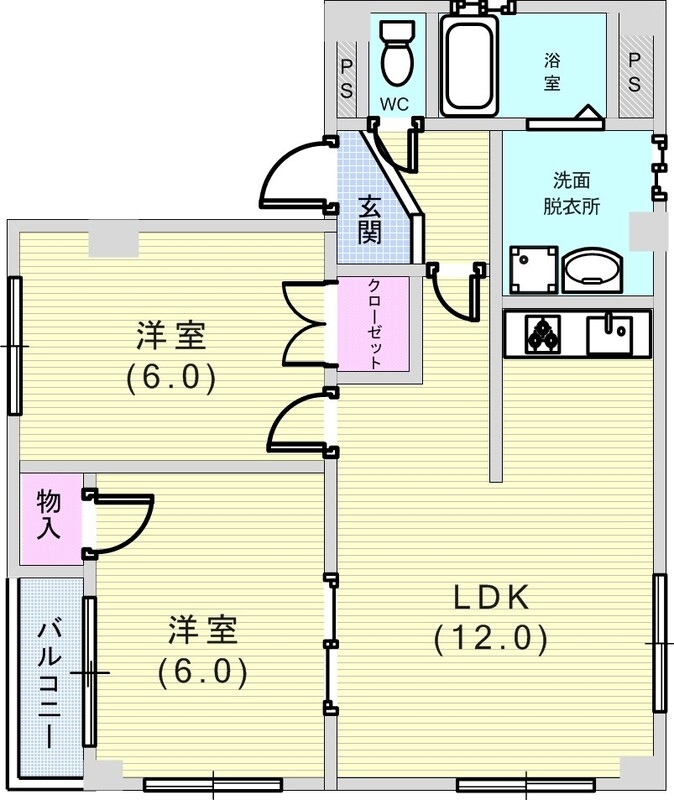 1LDKとしても使えますね。