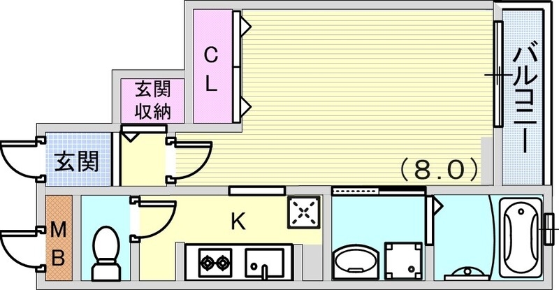 1K（31.14平米）モニター付インターホン・洗面所独立