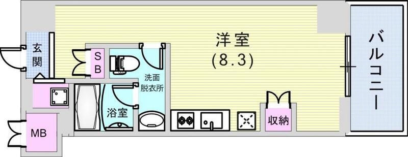 ワンルーム(25.12平米)デザイナーズマンション