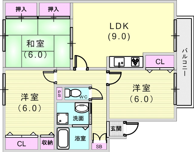 ファミリー向けの間取り