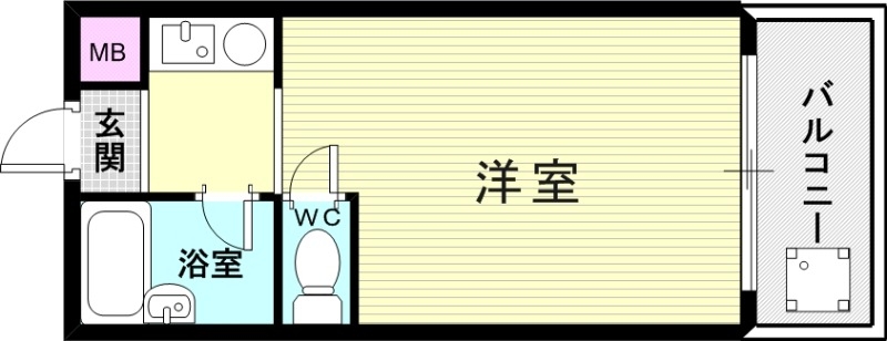 1R（18.6平米）IHコンロ・エアコン・TVモニターホン