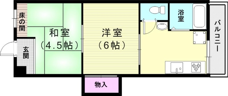 1階の間取り図