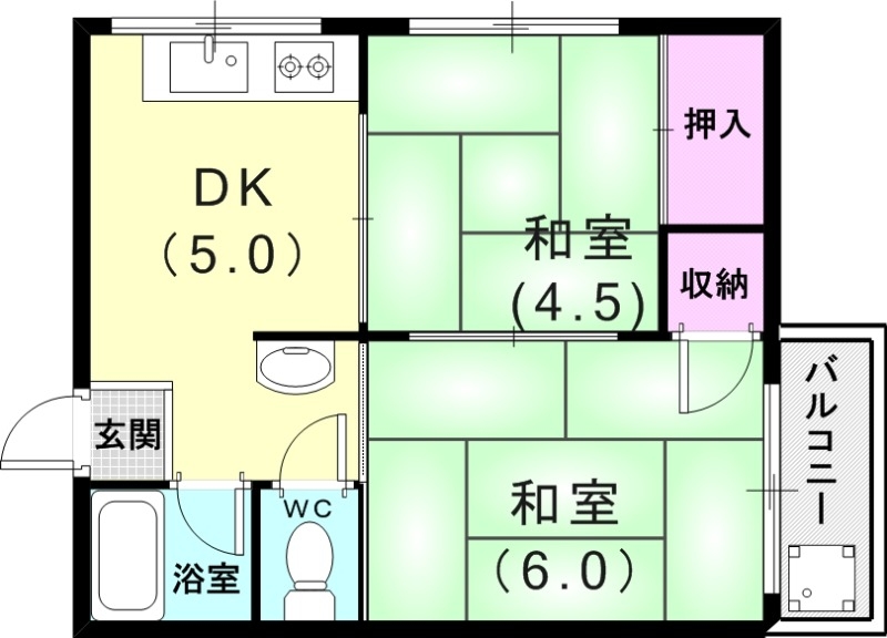 4階の間取り図