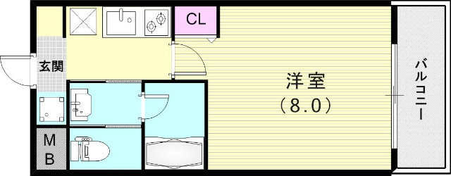 1Ｋ（24.12平米）温水洗浄便座・エアコン・ＩＨコンロ