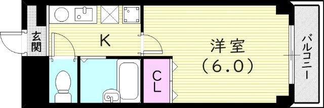 2階の間取り図