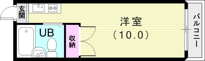１Ｒ（20平米）エアコン・２口ガスコンロ・モニタ付インタホン