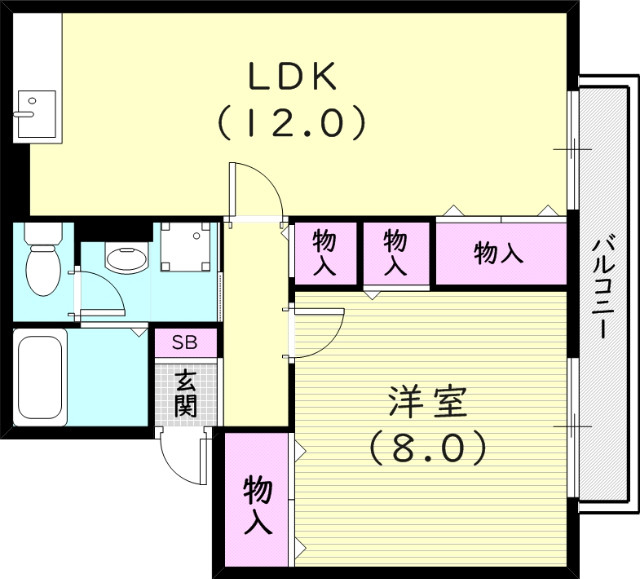 1階の間取り図
