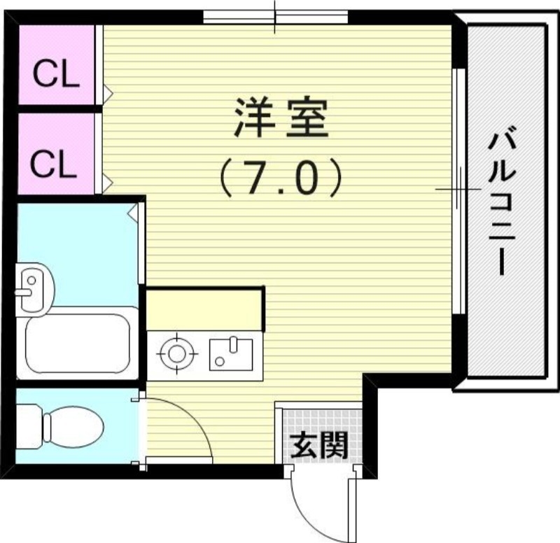 2階の間取り図