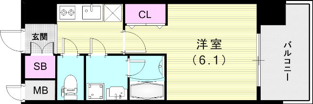 6階の間取り図