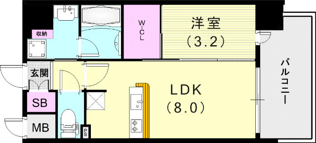 4階の間取り図