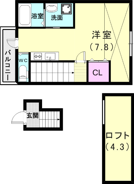 2階の間取り図