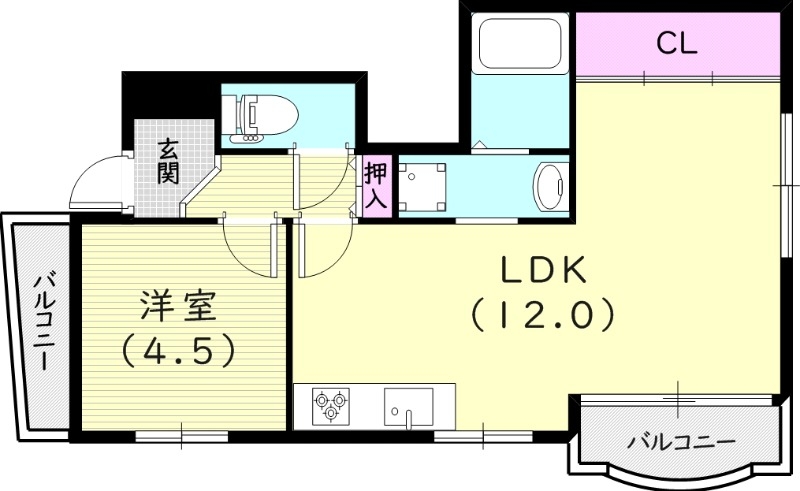 1階の間取り図