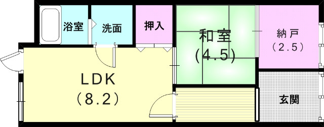 -階の間取り図