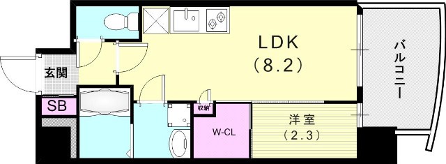 8階の間取り図