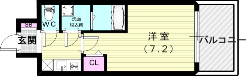 8階の間取り図