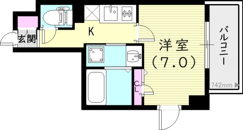 1階の間取り図