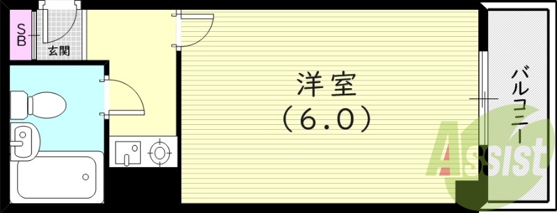 4階の間取り図