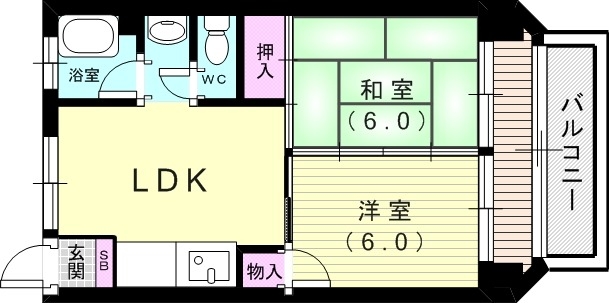 2階の間取り図