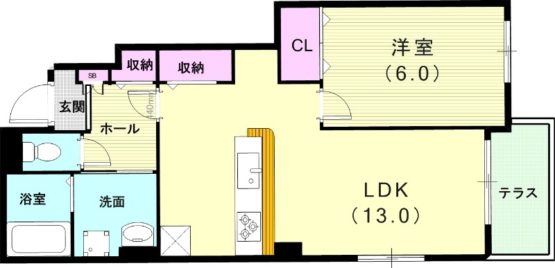 1階の間取り図