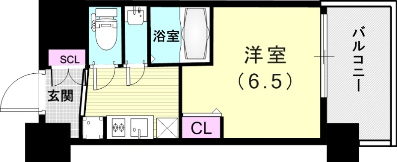 8階の間取り図