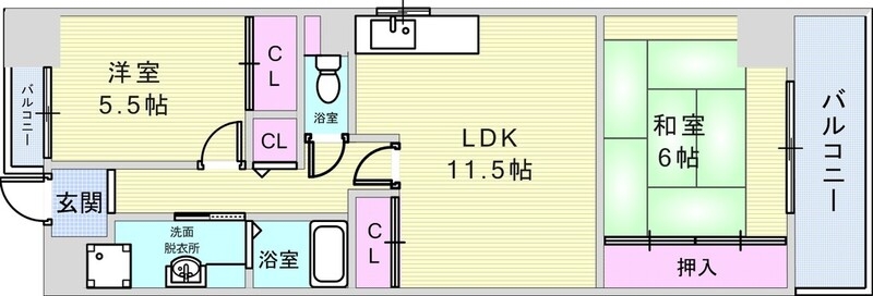 ご家族が多くても広々で安心です