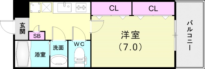 1K（２５平米）オートロック・浴室乾燥機・エアコン