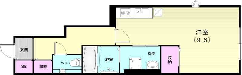 1K（31.1平米）浴室乾燥機・エアコン・追い焚き機能
