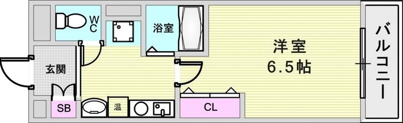 1K（２１.４平米）オール電化・風呂トイレ洗面台別・収納
