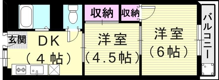 2階の間取り図