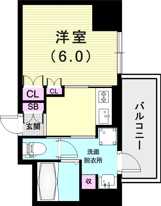 6階の間取り図