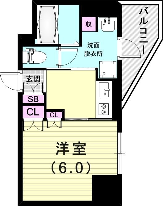 4階の間取り図