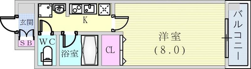1K（24.92平米）浴室乾燥機・モニター付きインターフォン