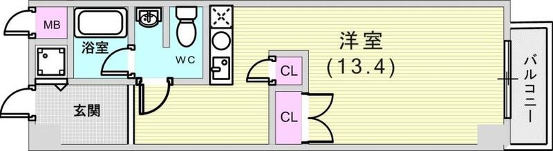 1R（28.56平米）ＩＨコンロ・エアコン・独立洗面台・収納
