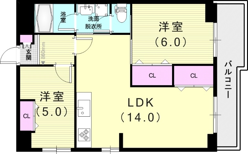 3階の間取り図