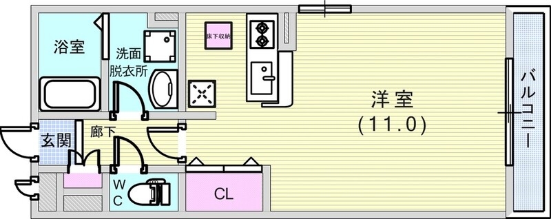 1R（30.27平米）浴室乾燥機・洗髪洗面化粧台・エアコン