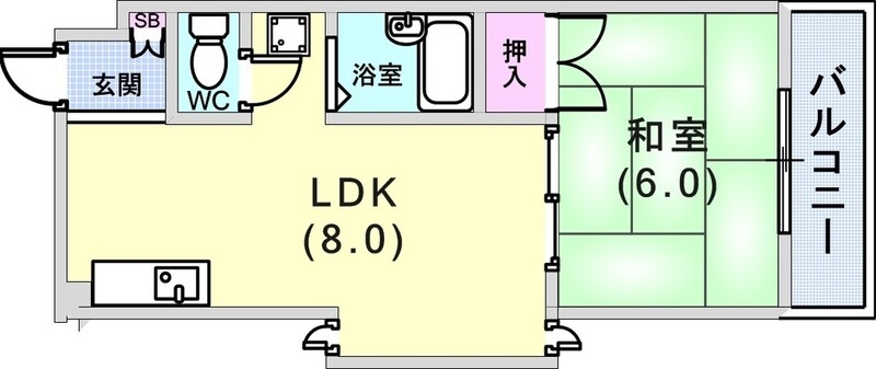 1LDK(31.51平米)エアコン・室内洗濯機置場