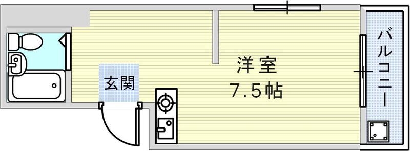 お洒落さんのための広々ワンルーム