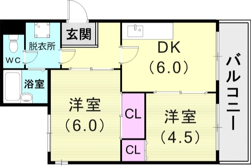 4階の間取り図
