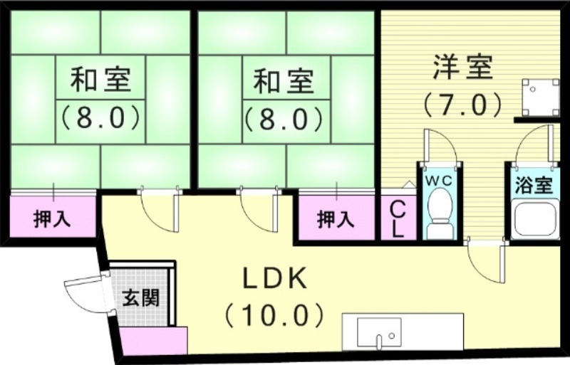 3階の間取り図
