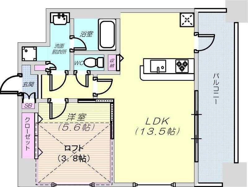 1階の間取り図