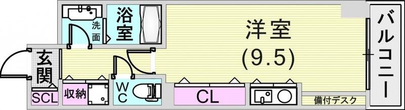 ワンルーム(29.45平米)モニター付インターフォン・TV台