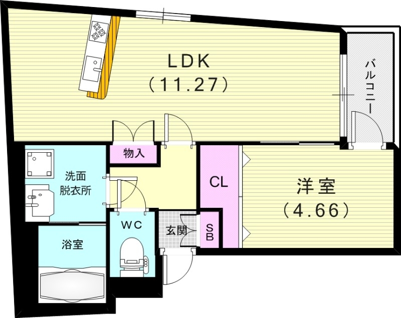 1階の間取り図