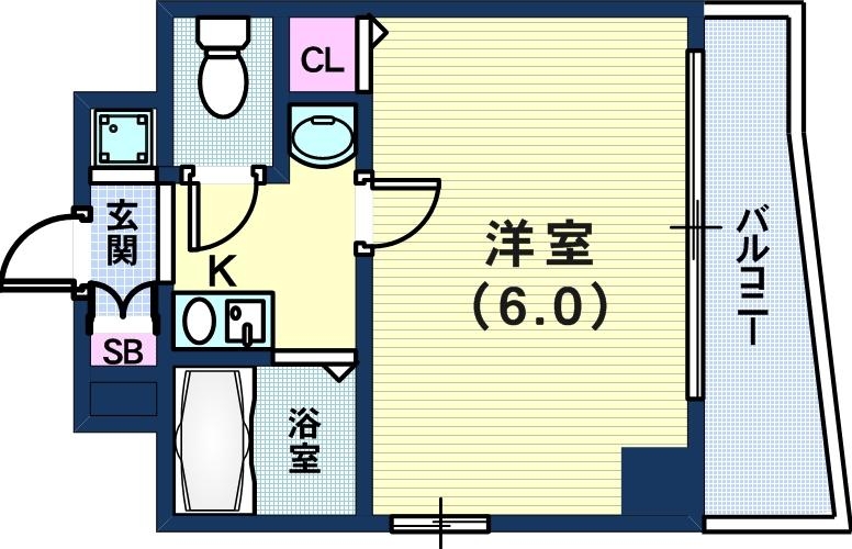 6階の間取り図