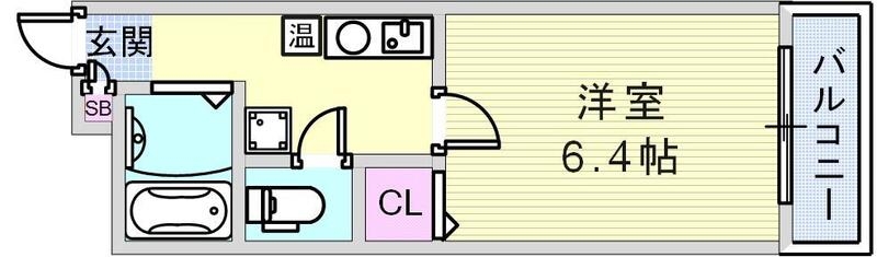 明るい角部屋です