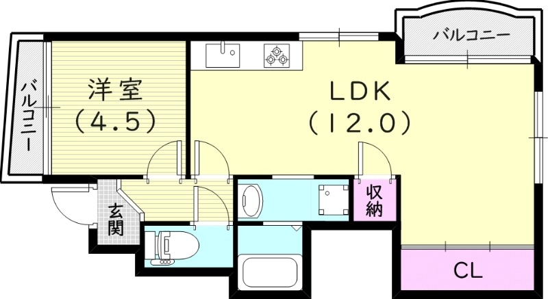 1階の間取り図