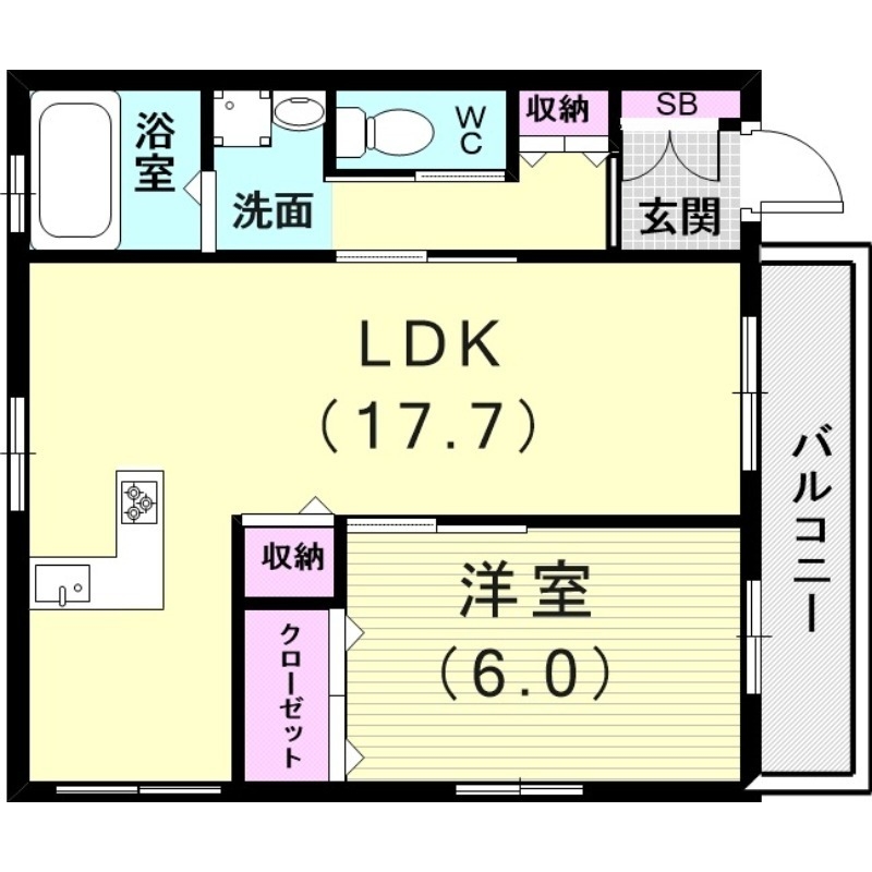 1階の間取り図