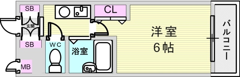 1K（２０．２３平米）モニター付きオートロック・エアコン