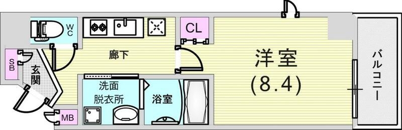 １Ｋ（２９．０８平米）システムキッチン・浴室暖房乾燥機・収納